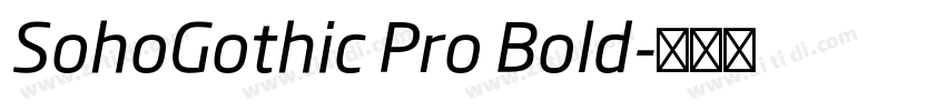 SohoGothic Pro Bold字体转换